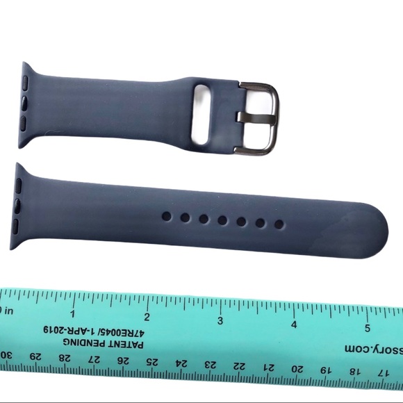 5/$20 NEW Blue Grey Silicone Sport Band Apple Watch 38/40/41mm M/L - Picture 3 of 8